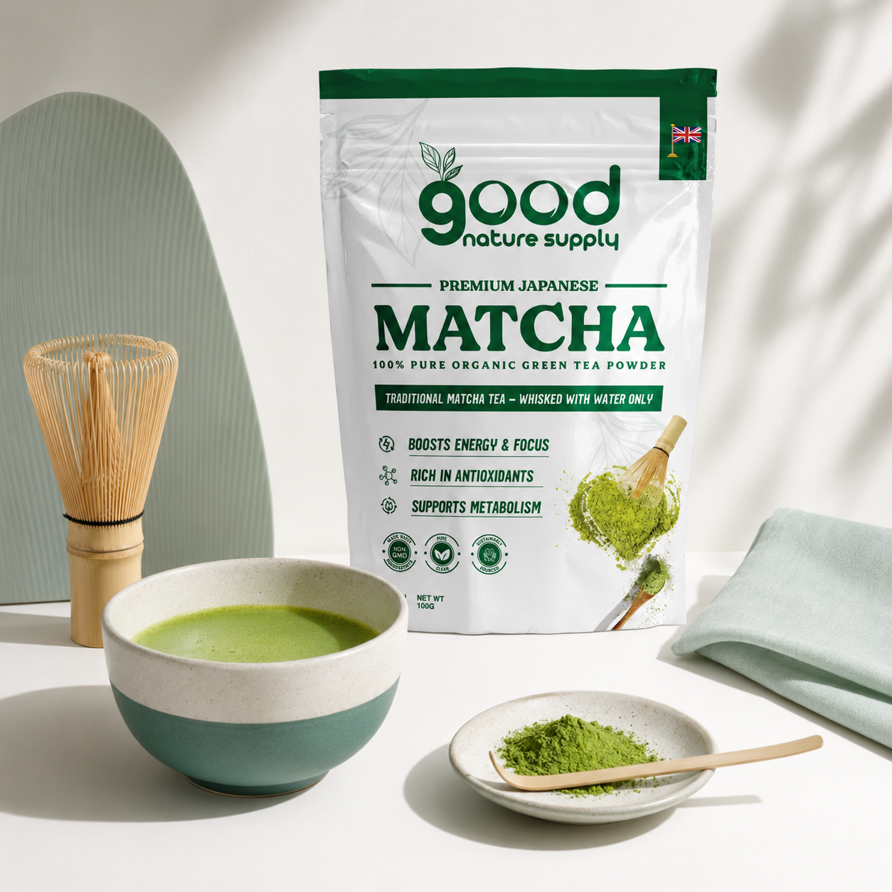Japanese Matcha & Blueberry Powder Bundle – 2 × 100g